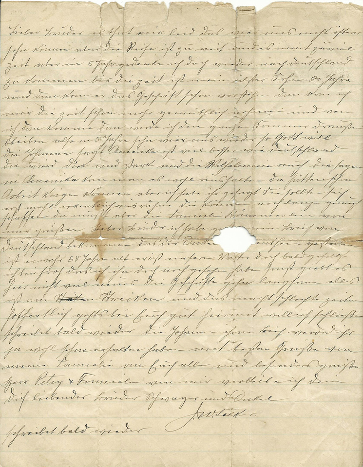 Michelle M. Murosky: The Selker Collection &emdash; July 19, 1906 Letter from JW Selker to KF Selker