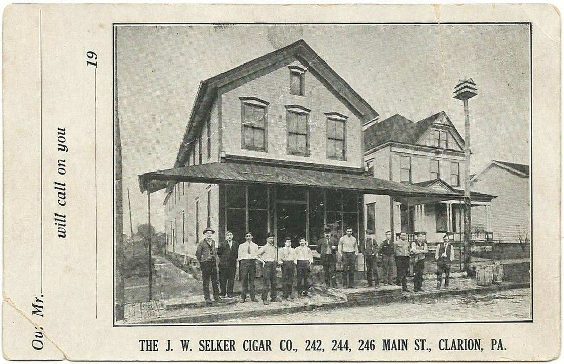 Michelle M. Murosky: The Selker Collection &emdash; Postcard - The J.W. Selker Cigar Co.