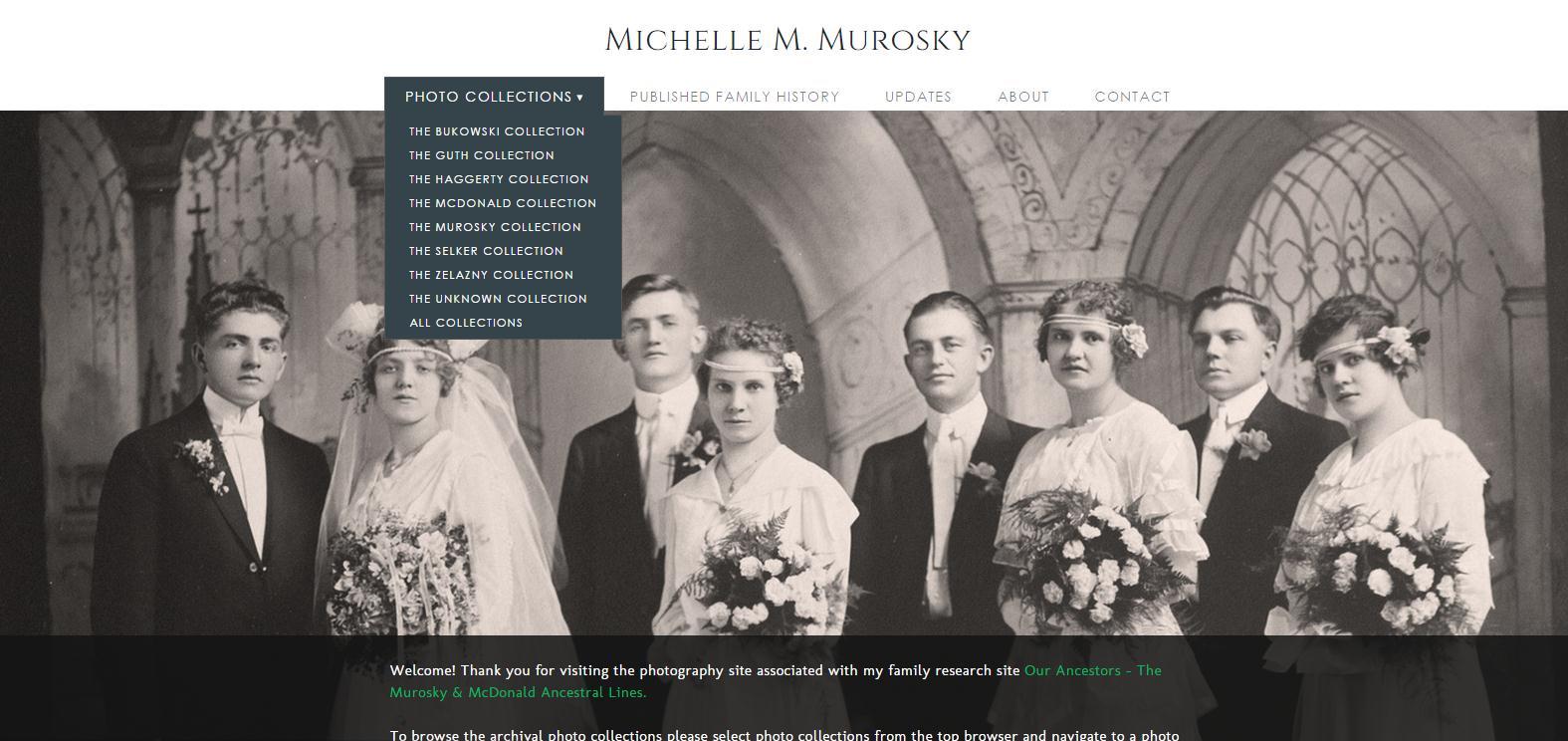 Michelle M. Murosky: Blog Images &emdash; Navigation Menus